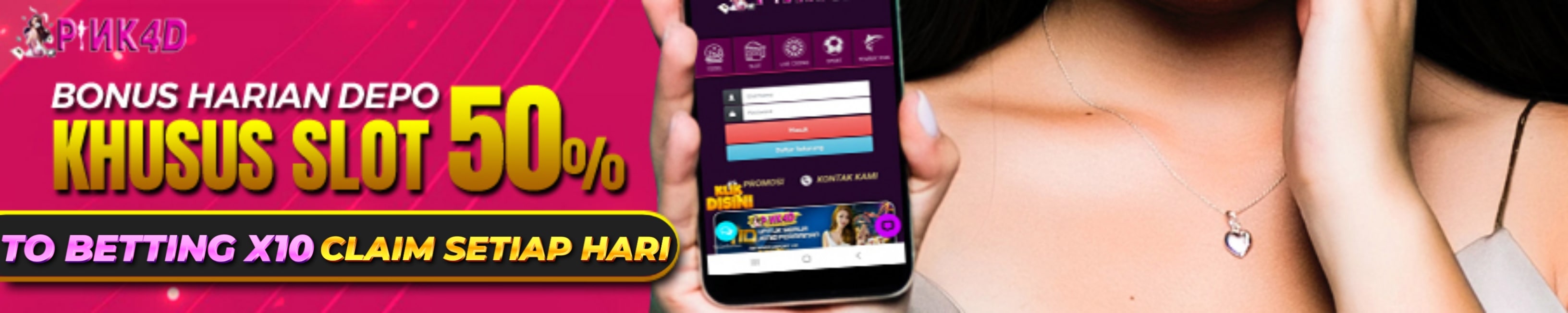 Promo Bonus Harian Slot 50% Claim Tiap Hari